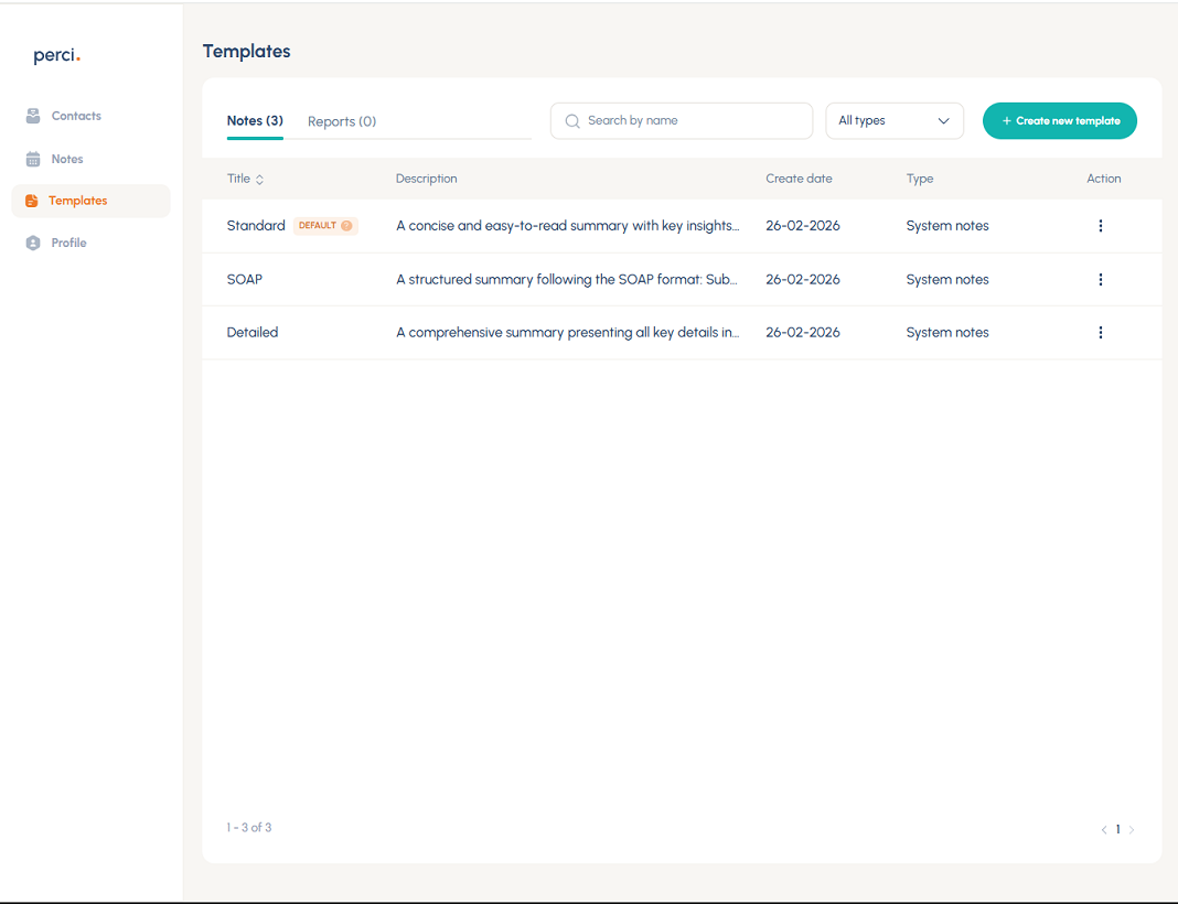 Web templates